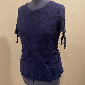 Michael kors size medium navy blue top